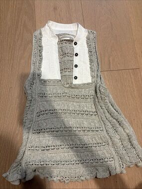 Anthropologie romantic knit tank